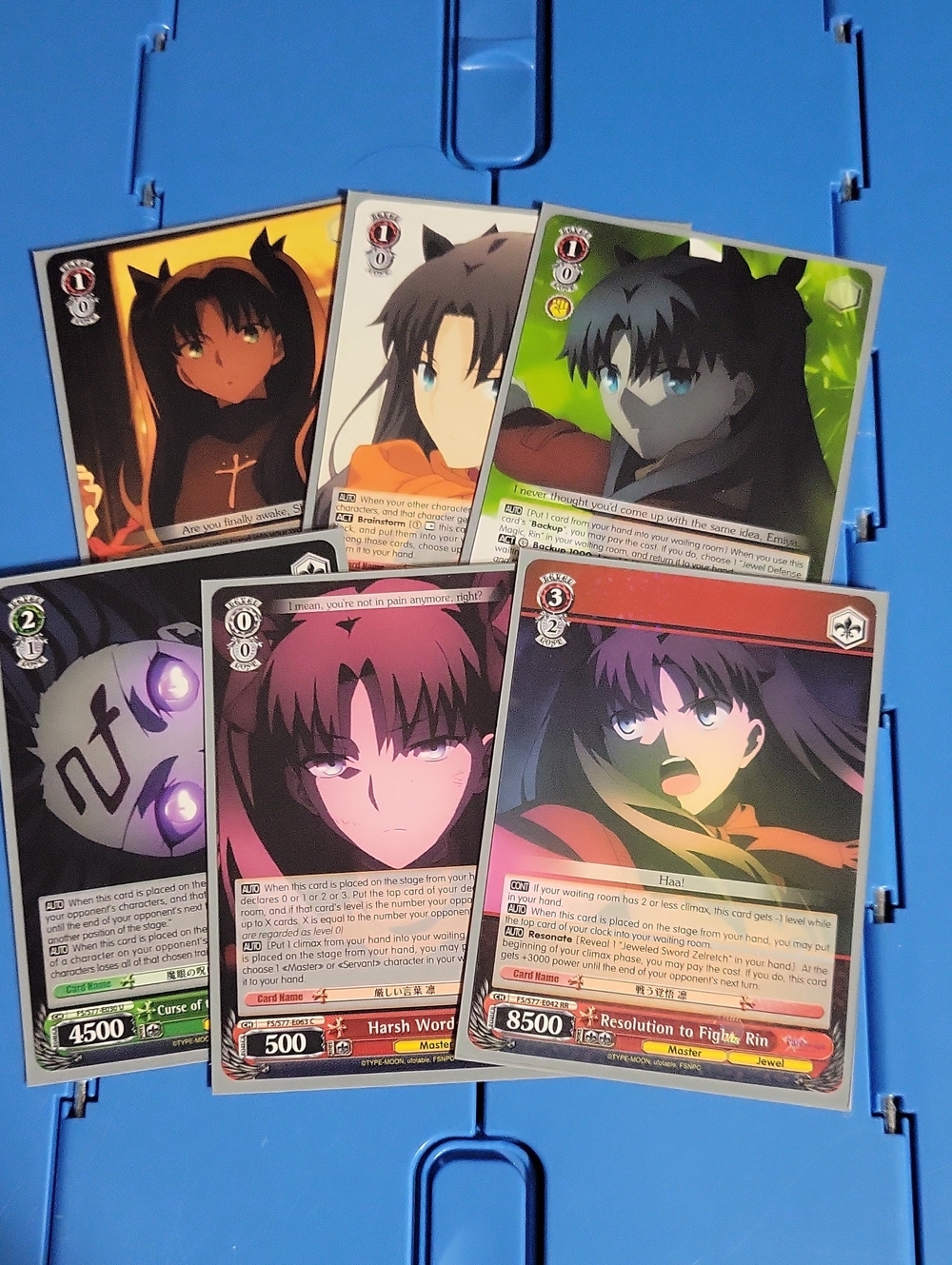 Fate/stay night Trading Card Lot - Rin Tohsaka (6 Card Lot )